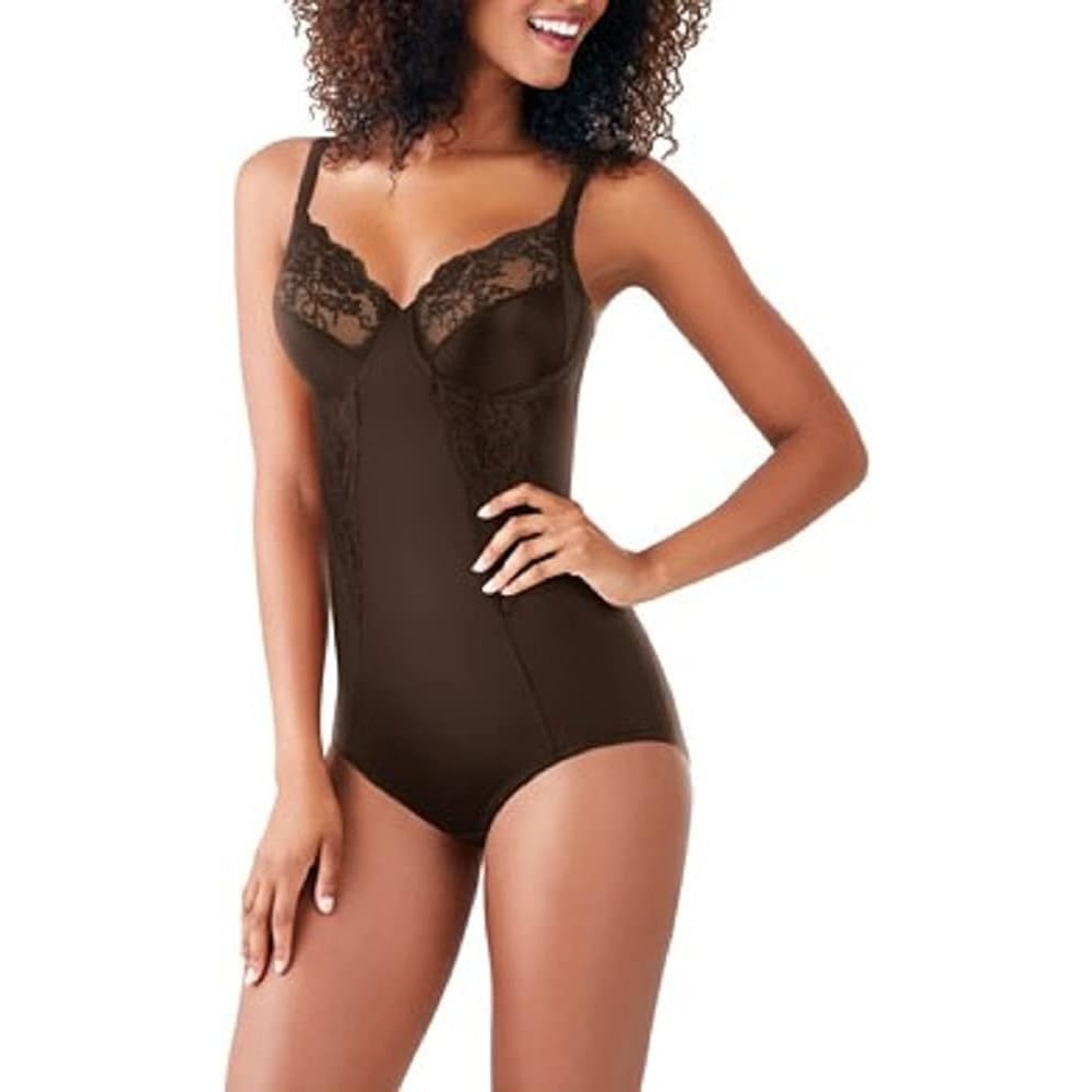 image:imageMaidenform Womens Shapewear Tummy Control Bodysuit BuiltIn Underwire Bra Ultra Firm Control Shapewear for WomenBronze