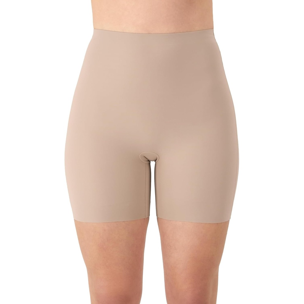 image:imageMaidenform Womens Shaping Shorty Firm Control Shaping Shorts Moisturewicking ShapewearEvening Blush