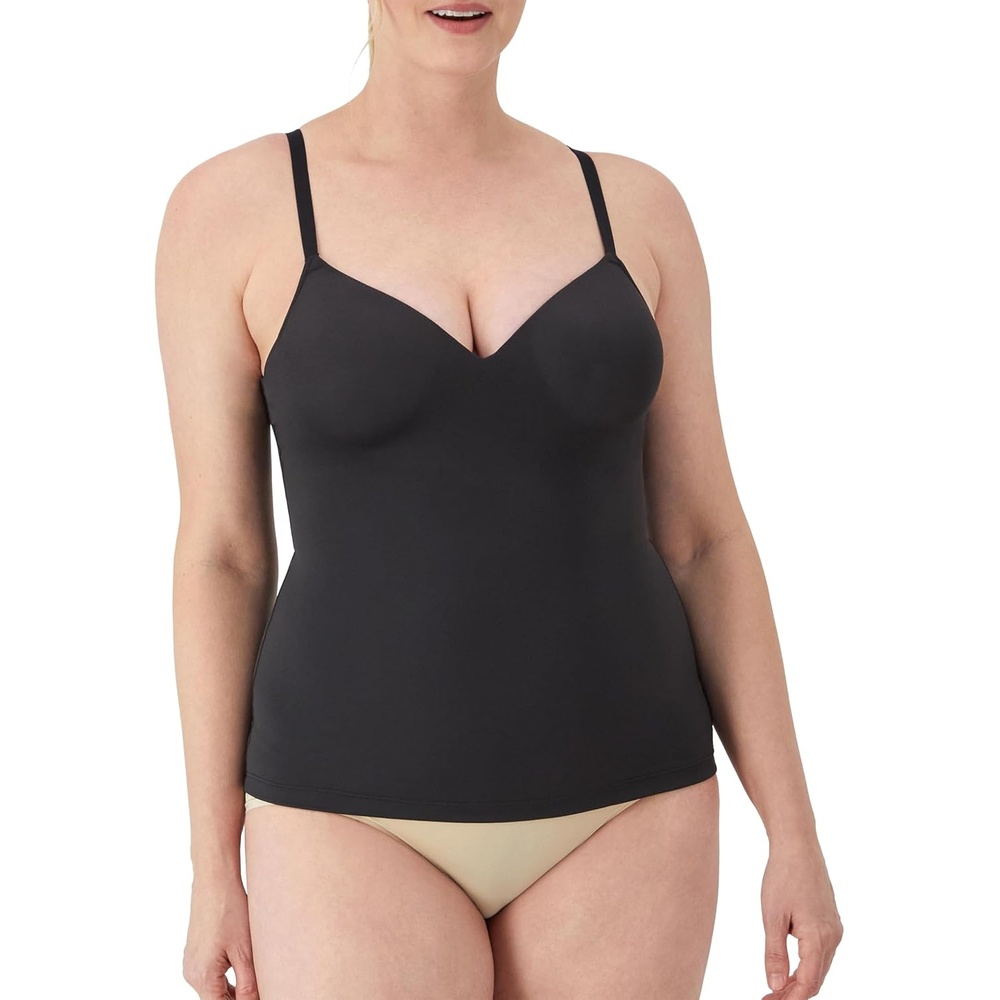 image:imageMaidenform Womens Tummy Shaping Cami Wireless Foam Cami Firm Control Shaping CamisoleBlack