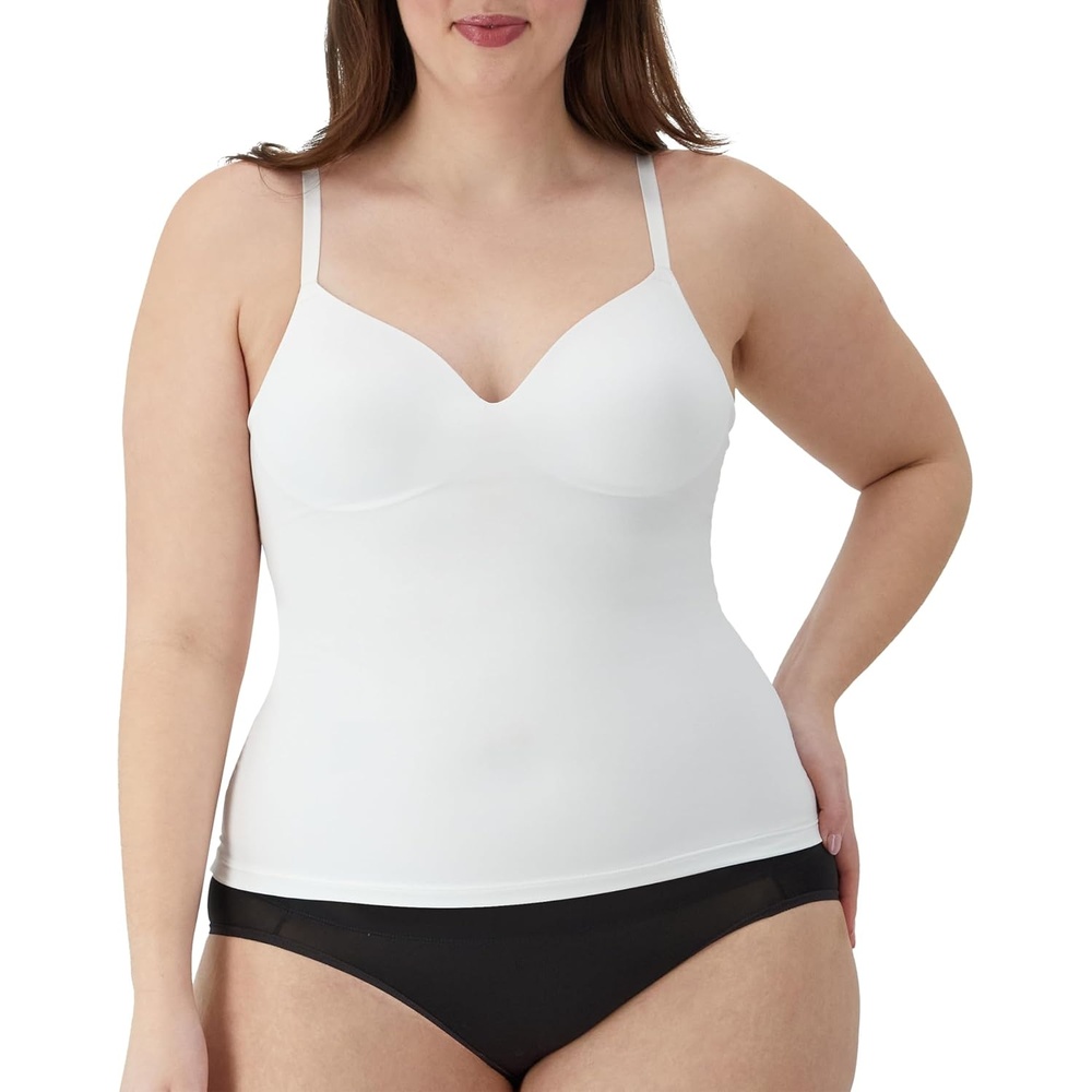image:imageMaidenform Womens Tummy Shaping Cami Wireless Foam Cami Firm Control Shaping CamisoleWhite