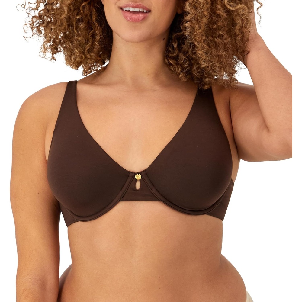 image:imageMaidenform Womens Underwire Bra Everyday Luxe Full Coverage Bra Convertible Underwire BraJust Brown