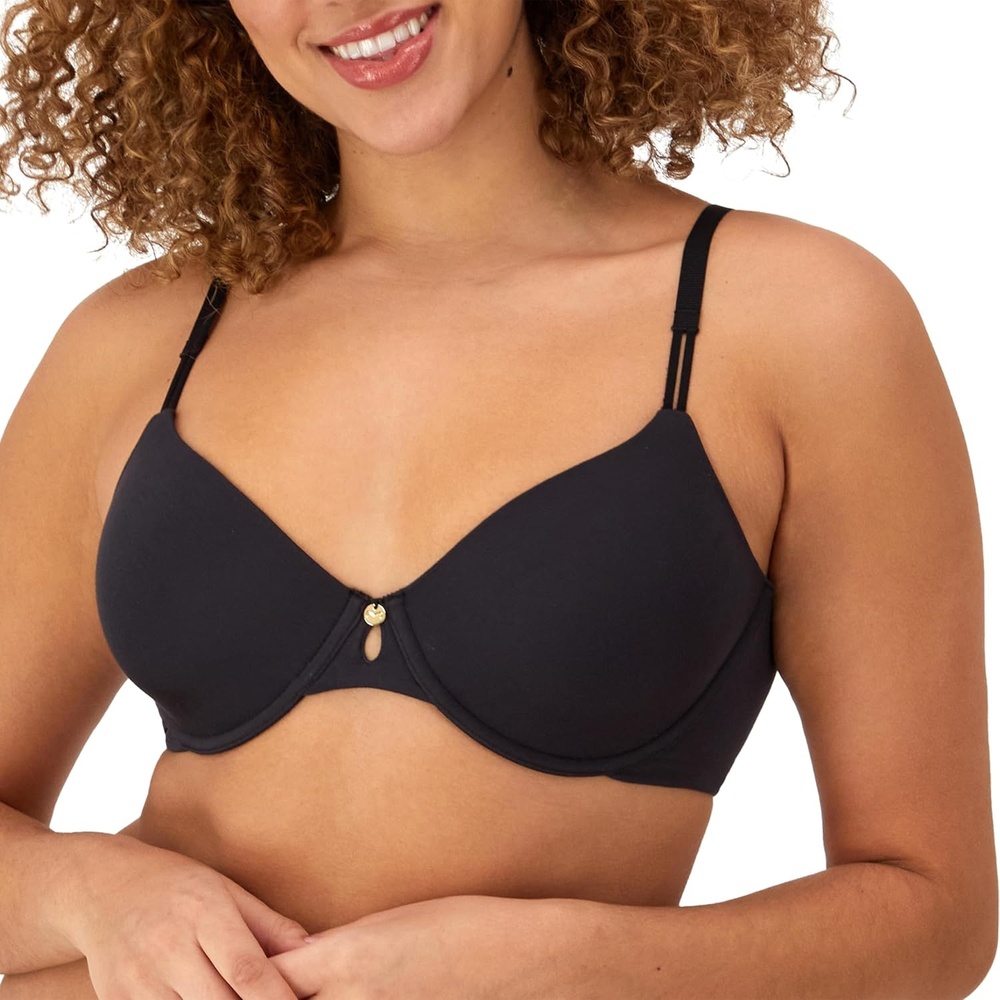 image:imageMaidenform Womens Underwire TShirt Bra Everyday Luxe TShirt Bra Full Coverage BraBlack