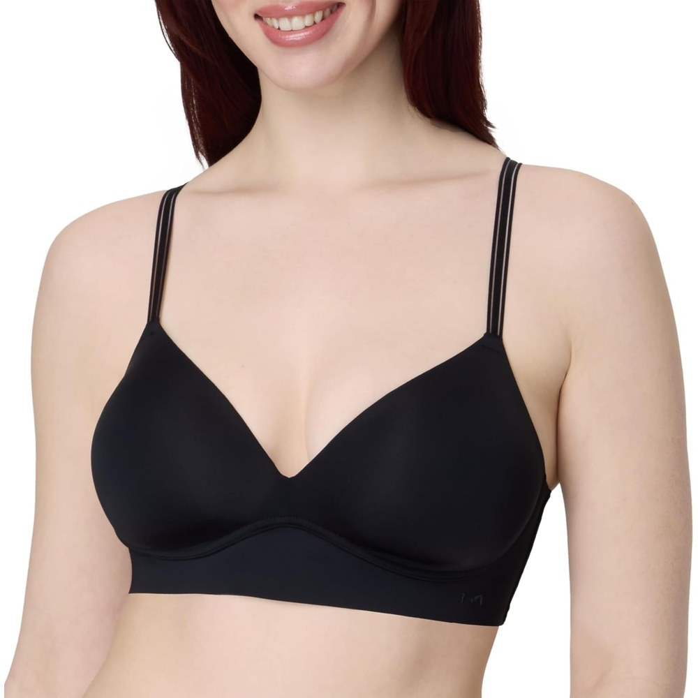 image:imageMaidenform Womens Wireless Bra Barely There NoShow Bra for Women Full Coverage Convertible StrapsBlack