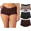 Just Brown Lace/Black Lace/Black Animal Print