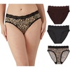Just Brown Lace/Black Lace/Black Animal Print