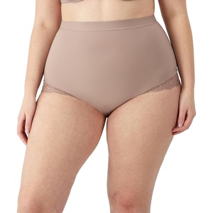 image:imageMaidenform Womens Eco Lace Firm Control Shaping Brief Moisturewicking Midbrief ShapewearEvening Blush