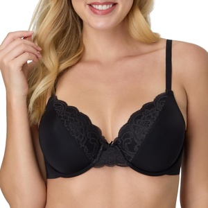 image:imageMaidenform Womens Padded Underwire Bra Full Coverage TShirt Bras for Women Convertible Seamless PlusBlack Bloom Lace