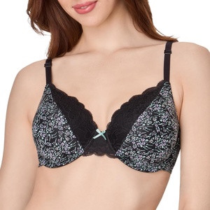 image:imageMaidenform Womens Padded Underwire Bra Full Coverage TShirt Bras for Women Convertible Seamless PlusBlack Ditsy Drama Prt