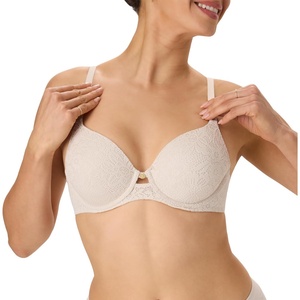 image:imageMaidenform Womens PushUp Bra with Custom Lift One Underwire Bras for Women Convertible PlusBeige Bisque Lace