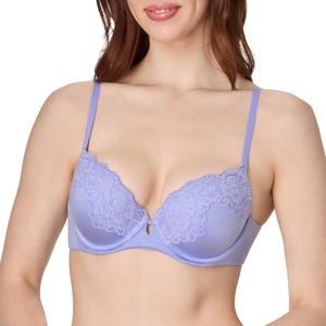 image:imageMaidenform Womens PushUp Bra with Microfiber Comfort Devotion Your Lift Underwire Bras for Women Convertible LaceBlue Beyond W Lavender Moon
