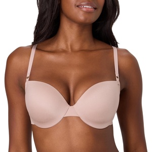image:imageMaidenform Womens Pushup Bra Comfortable Underwire Lace Bras for Women Sexy Lace Natural Lift Adjustable StrapsEvening Blush