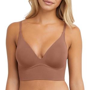 image:imageMaidenform Womens Pushup Bra M Seamless Lift Longline Bralettes Bras for Women Seamless Convertible Plus Sizes TooBronzed Chestnut