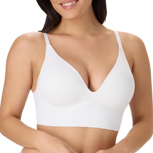 image:imageMaidenform Womens Pushup Bra M Seamless Lift Longline Bralettes Bras for Women Seamless Convertible Plus Sizes TooWhite