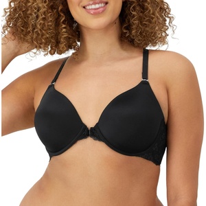 image:imageMaidenform Womens Racerback Bra with Shaping amp Support One Fab Fit Underwire Bras for Women Lightly Lined Front CloseBlack