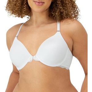 image:imageMaidenform Womens Racerback Bra with Shaping amp Support One Fab Fit Underwire Bras for Women Lightly Lined Front CloseWhite