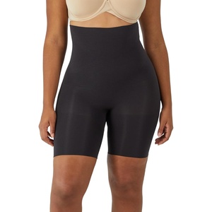 image:imageMaidenform Womens Shapewear Highwaist Thigh Slimmer Tummy Control Thigh Slimmer Seamless Short Firm Control ShapewearBlack