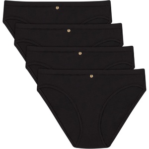 image:imageMaidenform Womens Underwear Bikini 4pack Moderate Coverage Midrise Bamboo Soft Stretch Comfortable Bikini PackBlackBlackBlackBlack