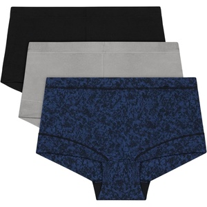 image:imageMaidenform Womens Underwear Boy Shorts Pack 3Pack Microfiber Boy short Underwear Women Pack Coverage Panties for WomenSteel GreyBlack Texture PrintBlack
