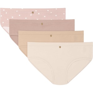image:imageMaidenform Womens Underwear Hipster Pack 4Pack Viscose from Bamboo Underwear for Women LowRise PantiesBeigeAlmondEvening BlushBlush Heart
