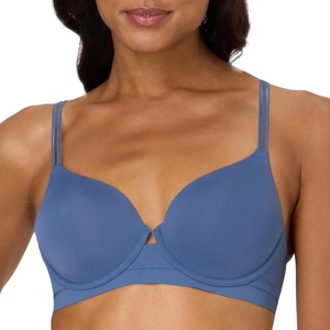 image:imageMaidenform Womens Underwire Bra Barely There NoShow Bra Full Coverage Adjustable amp Convertible StrapsDungaree Blue