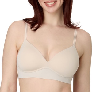 image:imageMaidenform Womens Wireless Bra Barely There NoShow Bra for Women Full Coverage Convertible StrapsBeige Bisque
