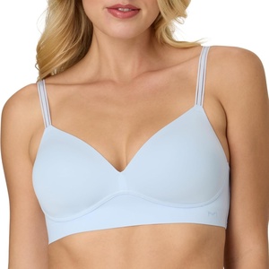 image:imageMaidenform Womens Wireless Bra Barely There NoShow Bra for Women Full Coverage Convertible StrapsCollage Blue