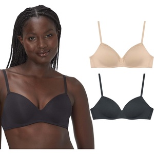 image:imageMaidenform Womens Wireless Bra Modern Demi Wireless TShirt Bra Convertible Bra for Women 2PackBlackAlmond