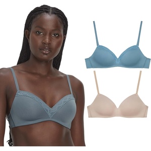 image:imageMaidenform Womens Wireless Bra Modern Demi Wireless TShirt Bra Convertible Bra for Women 2PackEvening BlushBlue Dive