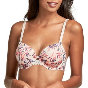 image:imageMaidenform womens One Fab Fit Underwire Bra Microfiber Tshirt Bra Convertible Retired ColorsTrademark Floral Print  Soft