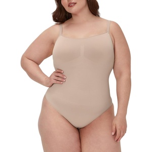 image:imageMaidenform womens Seamless Shapewear Tummy Control Thong Bodysuit Firm Control Thong Body ShaperEvening Blush
