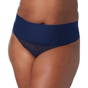 image:imageMaidenform womens Tame Your Tummy Lace Thong Panties Firm Control Shapewear Thong Cool ComfortNavy Lace