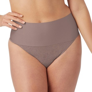 image:imageMaidenform womens Tame Your Tummy Lace Thong Panties Firm Control Shapewear Thong Cool ComfortSpicy Bronze Lace