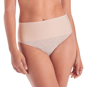 image:imageMaidenform womens Tame Your Tummy Lace Thong Panties Firm Control Shapewear Thong Cool ComfortTransparentNude Lace