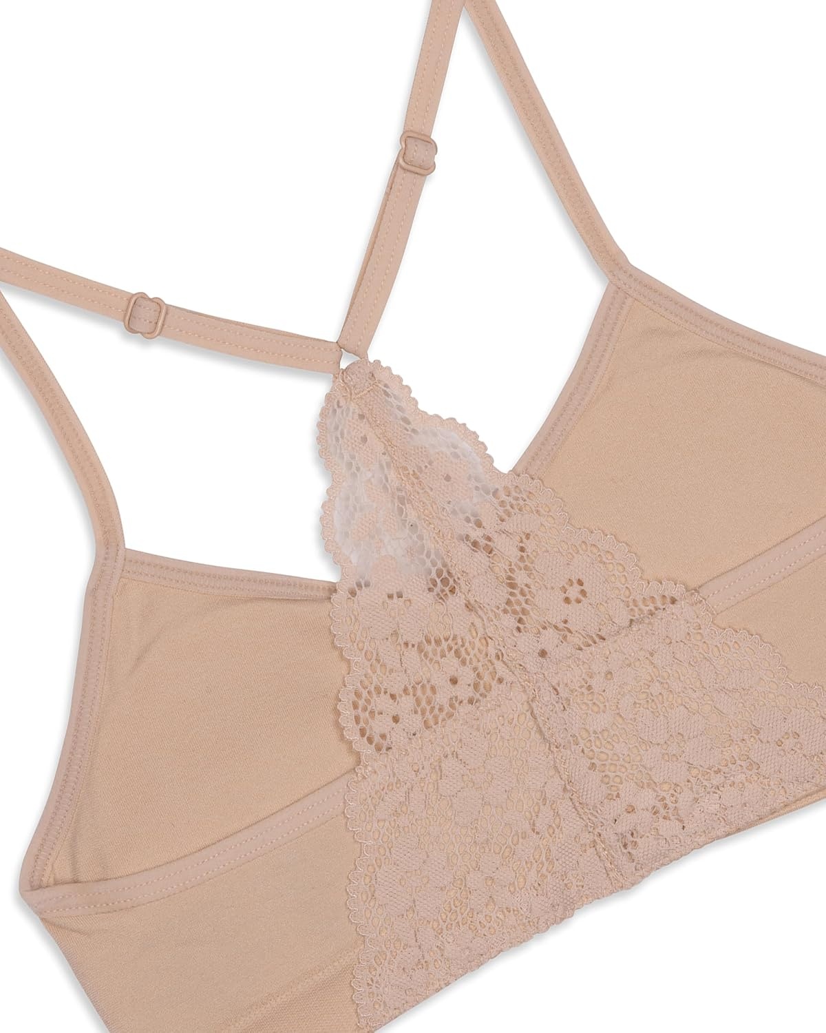 image:imageMaidenform Girl Girls Seamless Ruched Crop WLace BackBeige