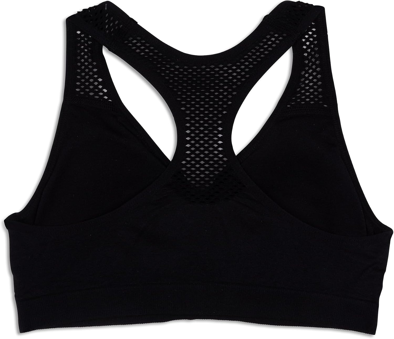 image:imageMaidenform Girls Maidenform Girls Seamless Racerback Sports BraTraining BraBlack Mesh Back