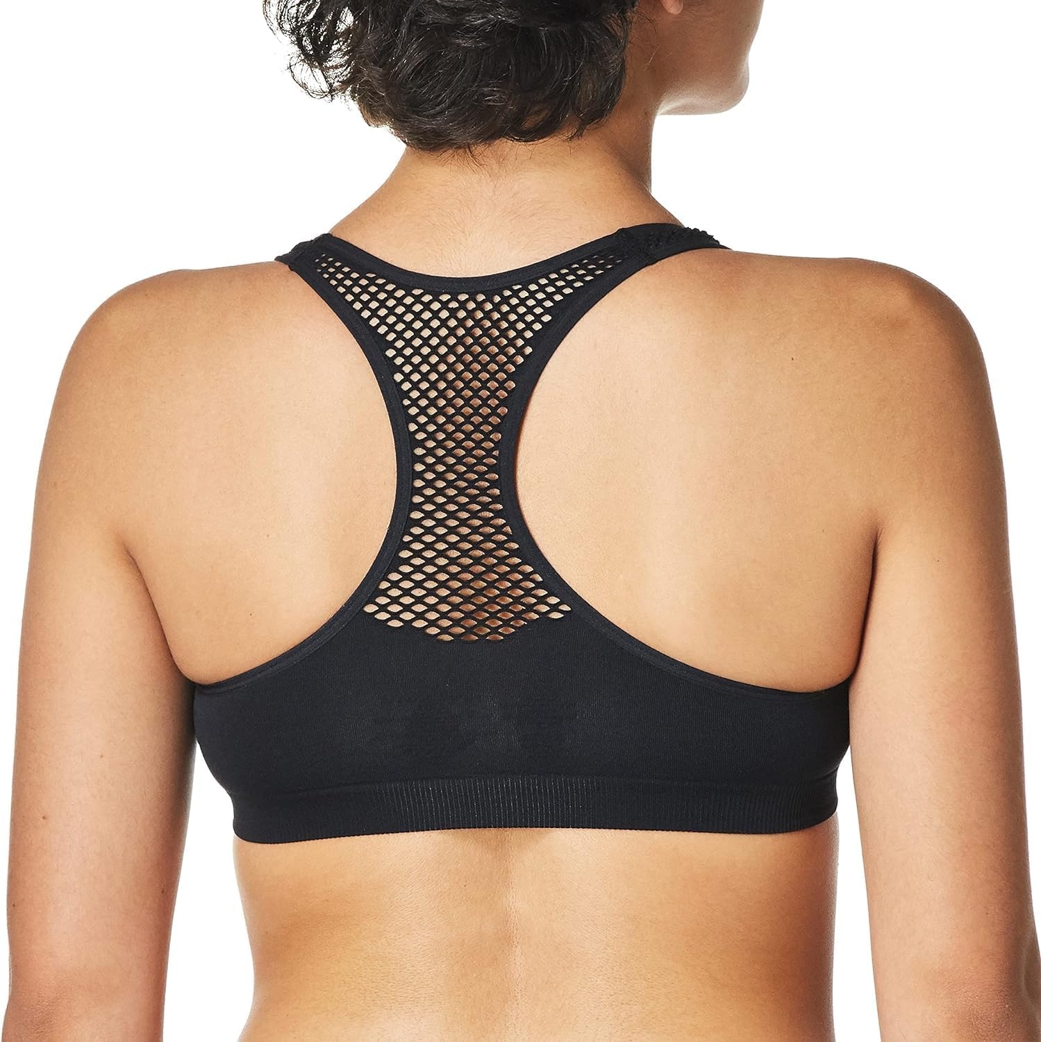 image:imageMaidenform Girls Maidenform Girls Seamless Racerback Sports BraTraining BraBlack Mesh Back