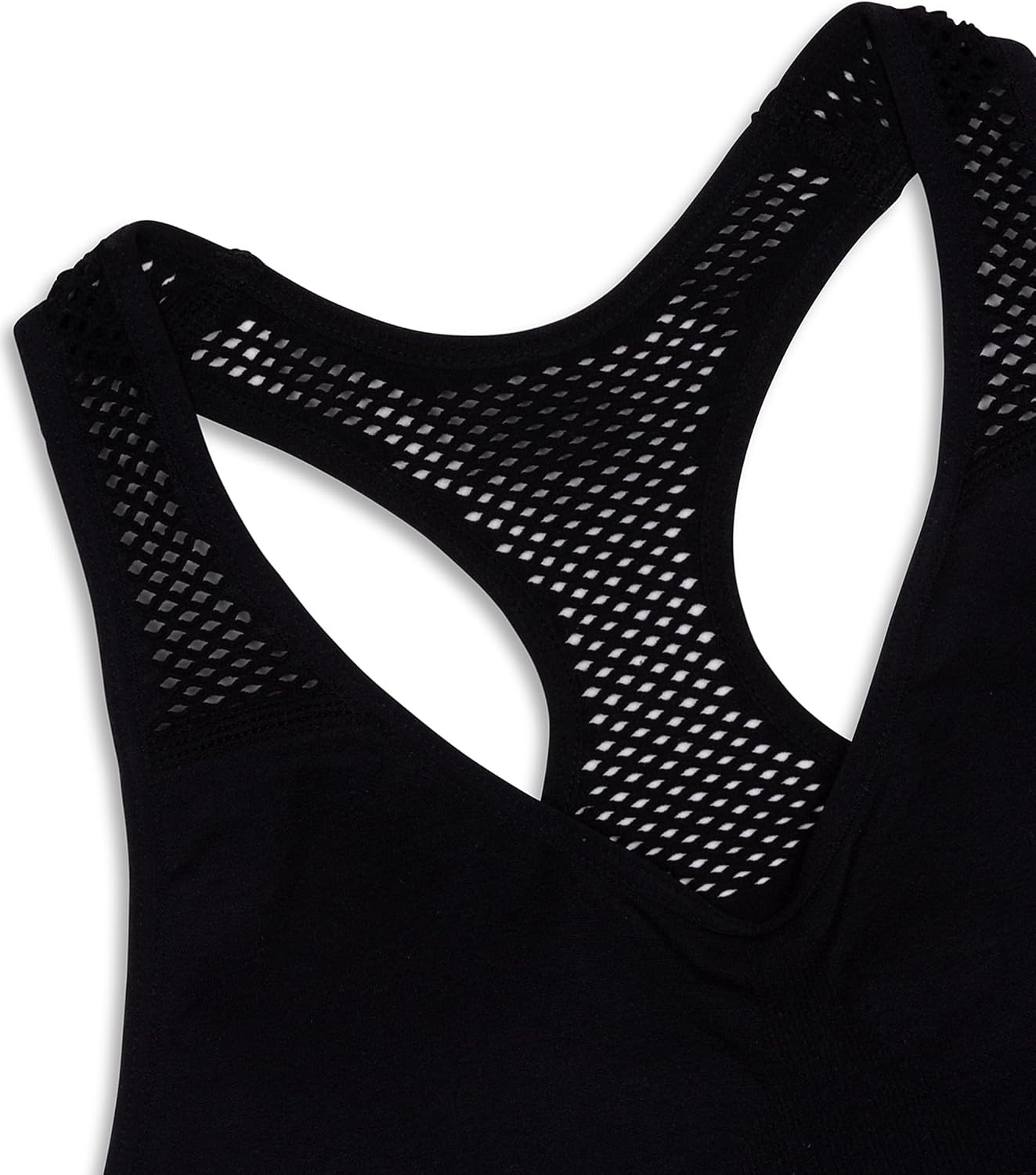 image:imageMaidenform Girls Maidenform Girls Seamless Racerback Sports BraTraining BraBlack Mesh Back