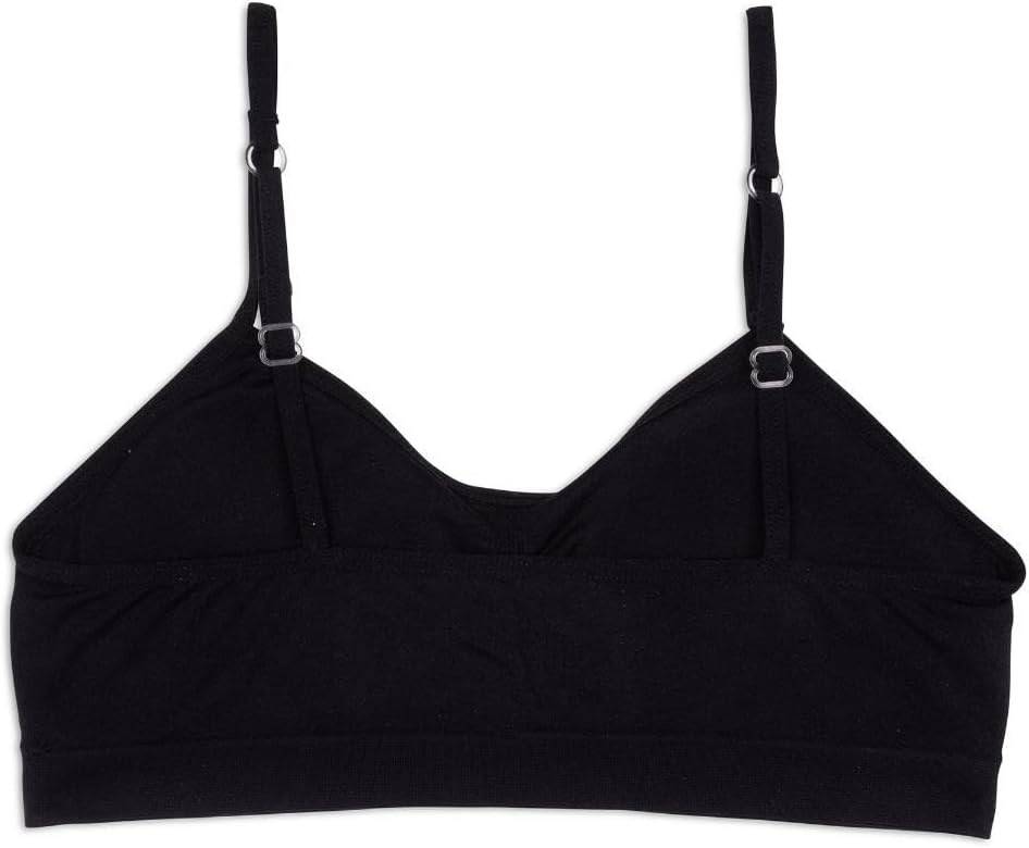 image:imageMaidenform Girls Seamless Ruched Crop BraBlack 1