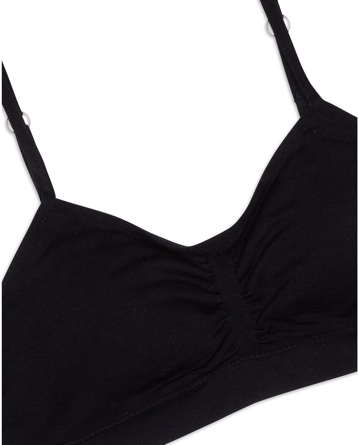 image:imageMaidenform Girls Seamless Ruched Crop BraBlack 1