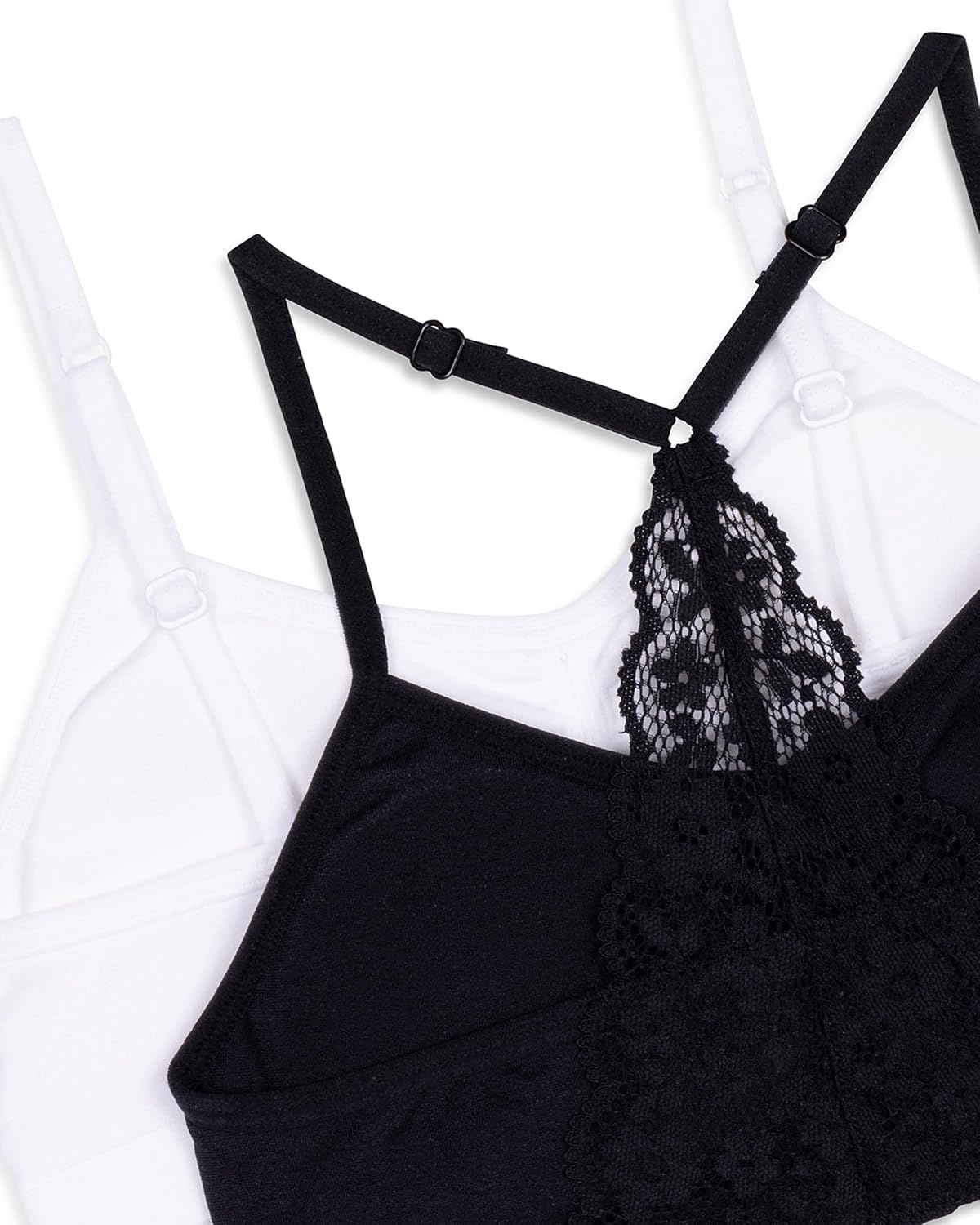 image:imageMaidenform Girls Seamless Ruched Crop BraBlackWhiteBlack
