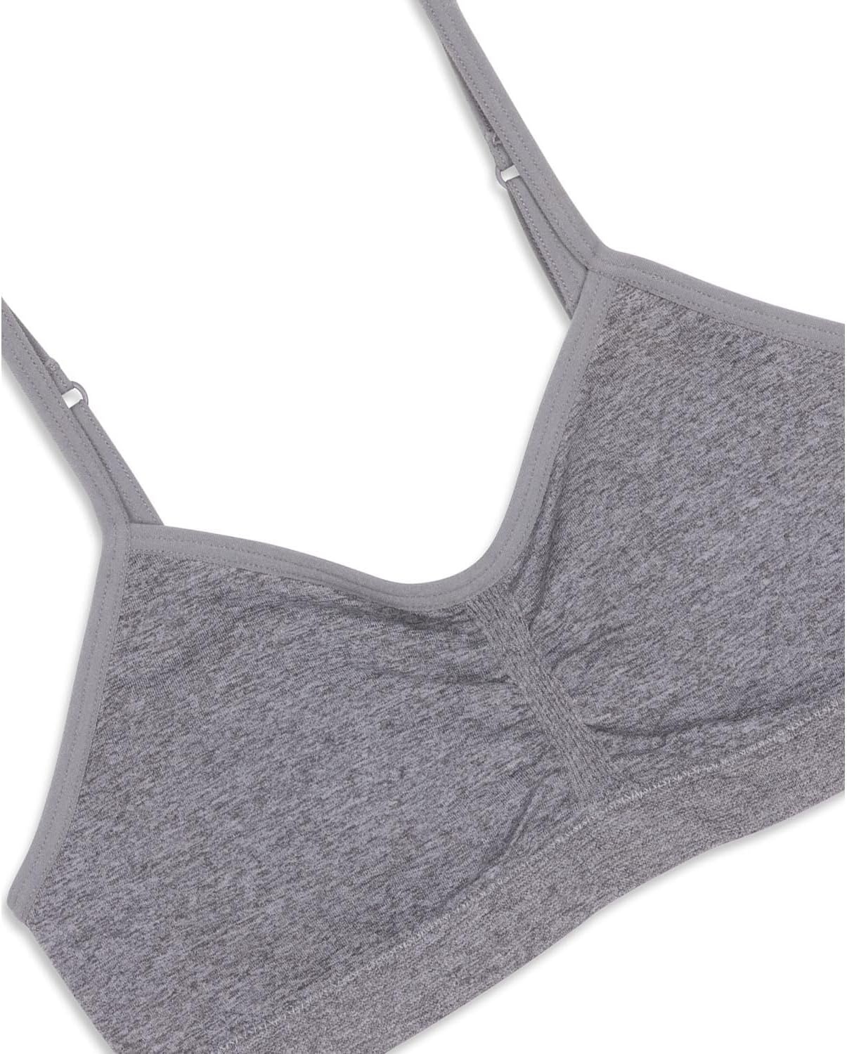 image:imageMaidenform Girls Seamless Ruched Crop BraHeather Grey