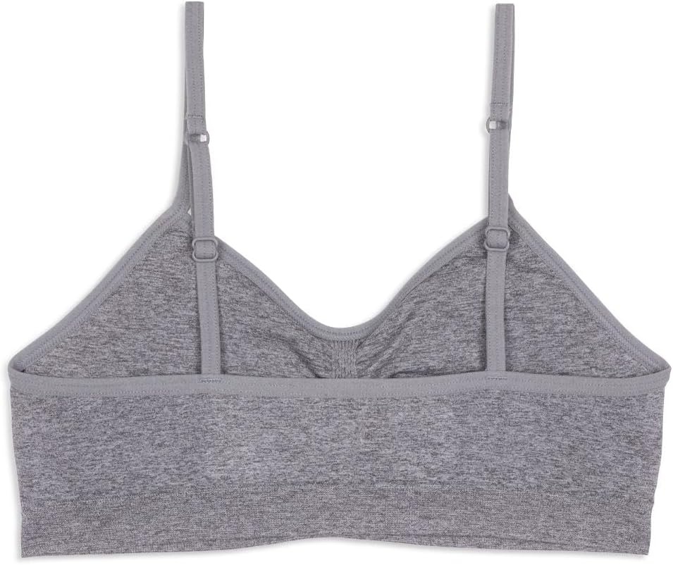 image:imageMaidenform Girls Seamless Ruched Crop BraHeather Grey