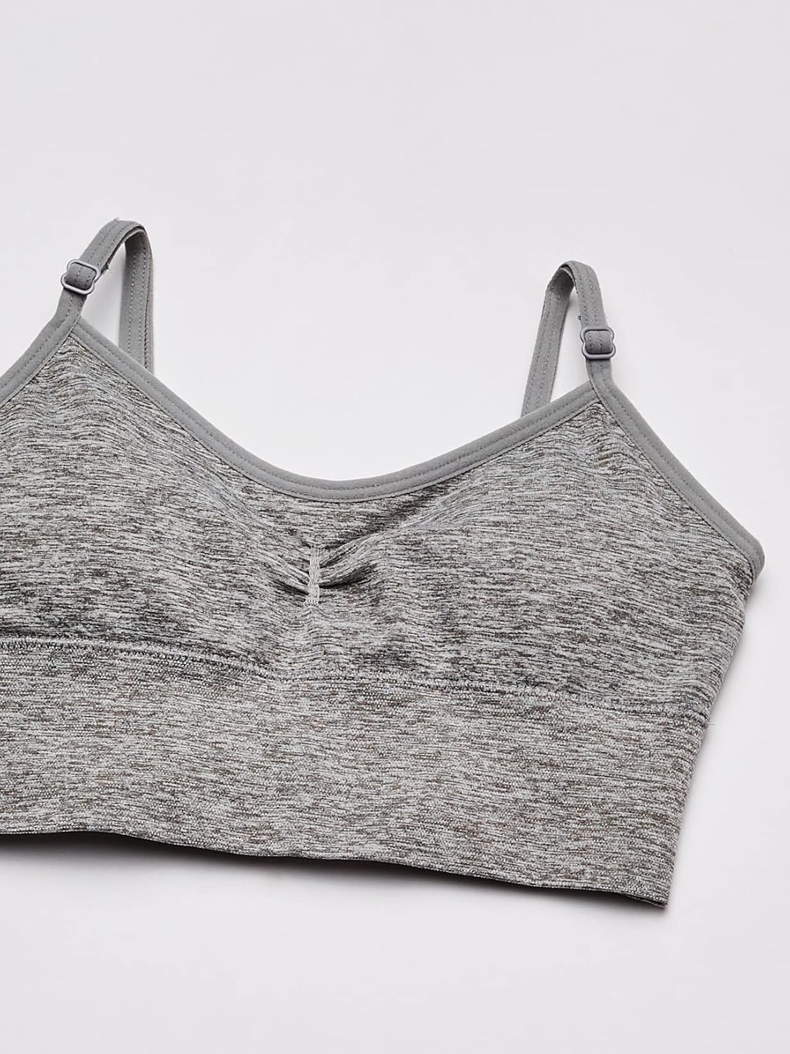 image:imageMaidenform Girls Seamless Ruched Crop BraPearlHeather Gray