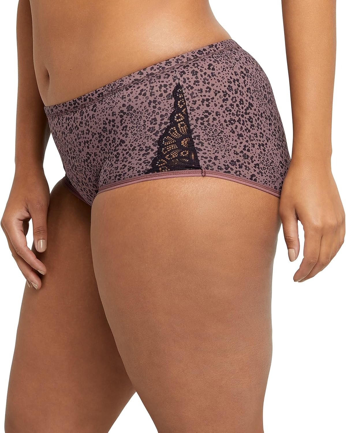 image:imageMaidenform Womens Hipster Period Underwear Moderate Protection with Builtin Liner 3packBlackSparrow Brown LeopardBlack