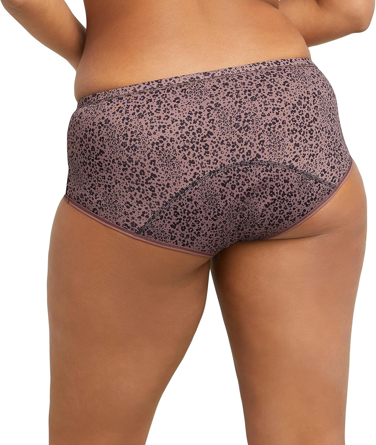 image:imageMaidenform Womens Hipster Period Underwear Moderate Protection with Builtin Liner 3packBlackSparrow Brown LeopardBlack