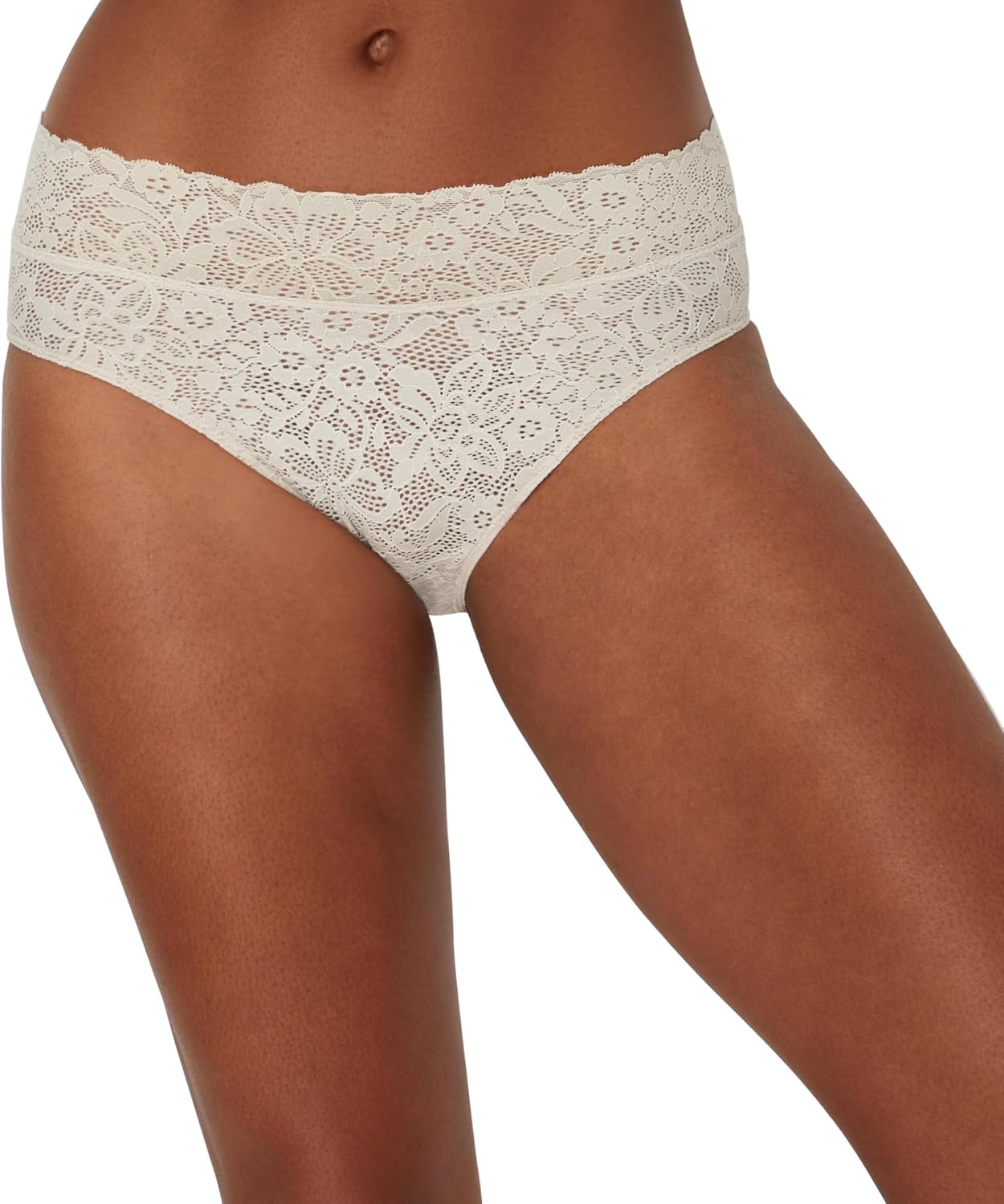 image:imageMaidenform Womens Hipster Underwear Stretch Lace Panties for Women 3packBallerina SlipperEvening BlushBeige Bisque Lace