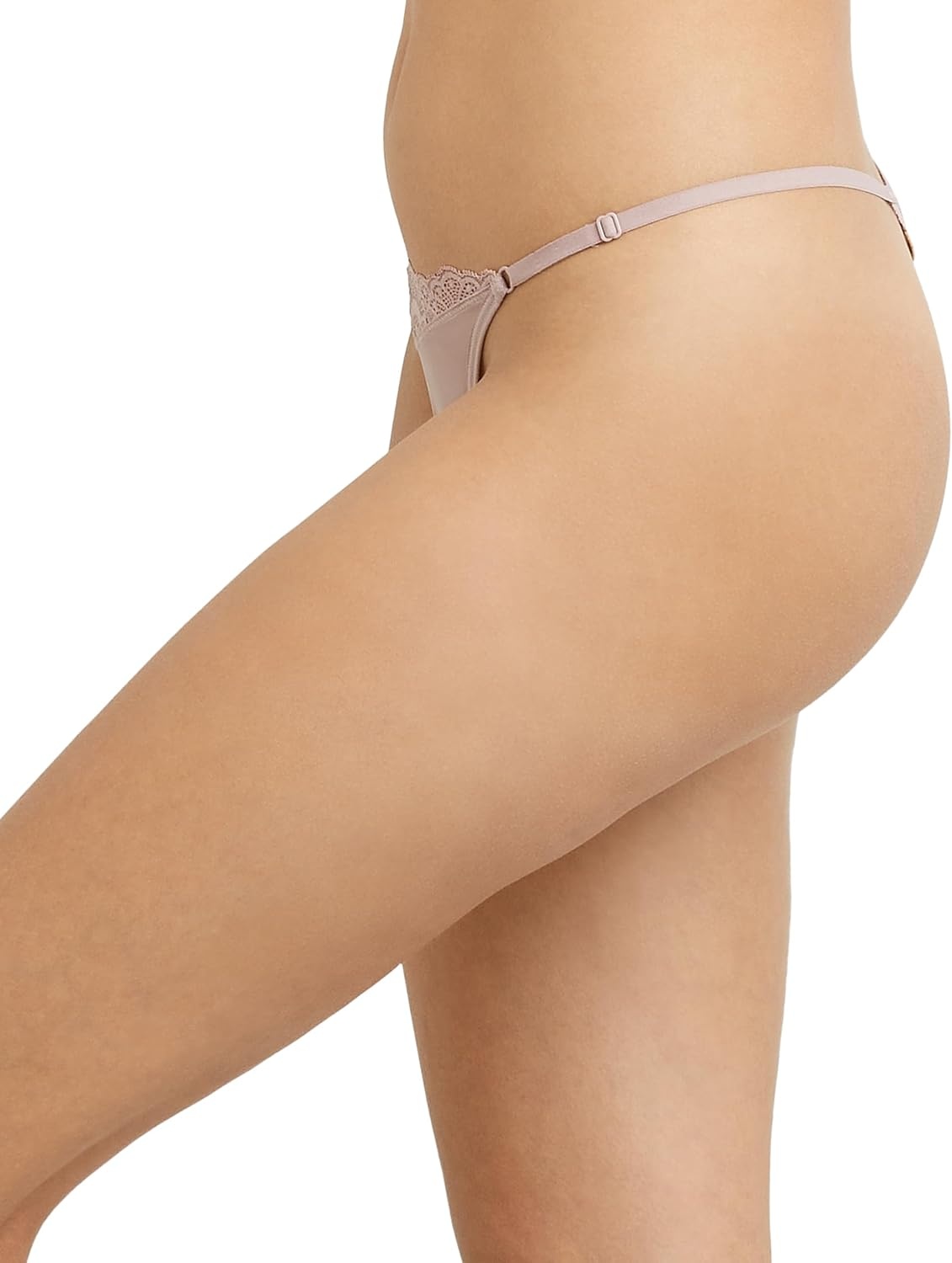 image:imageMaidenform Womens M Adjustable String Thong Underwear No show Panties Multiway Straps 3 packEvening BlushBlackEvening Blush