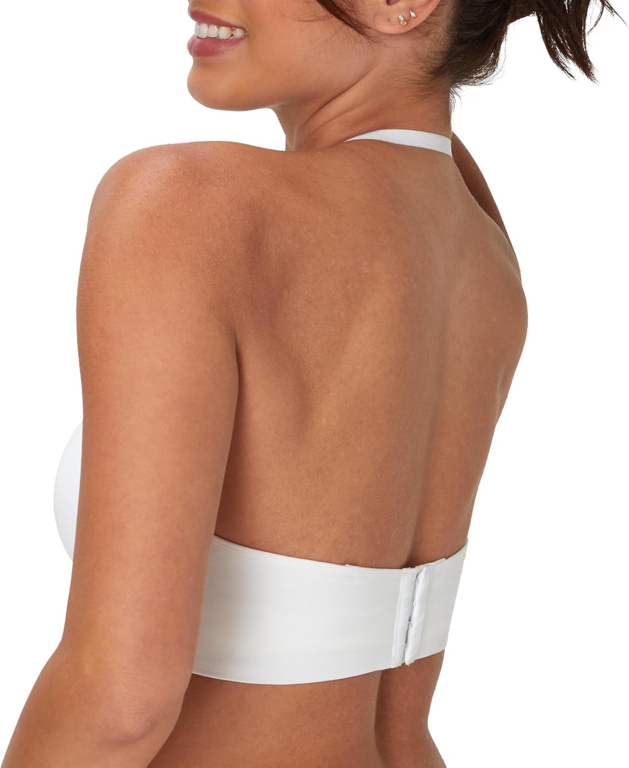 image:imageMaidenform Womens M Balconette Bralette Soft Wireless Pullover Bra 8Way Convertible StrapsWhite
