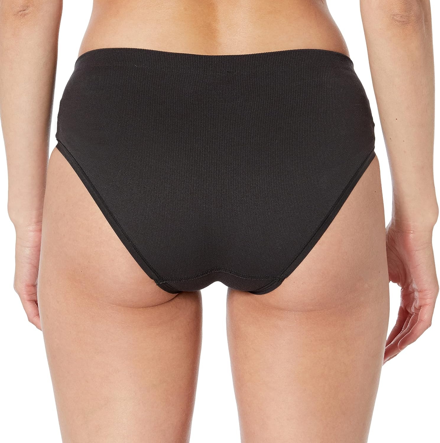 image:imageMaidenform Womens M Bikini Panty Pack Seamless Rib Bikini Underwear for Women 3PackBlackBlackBlack