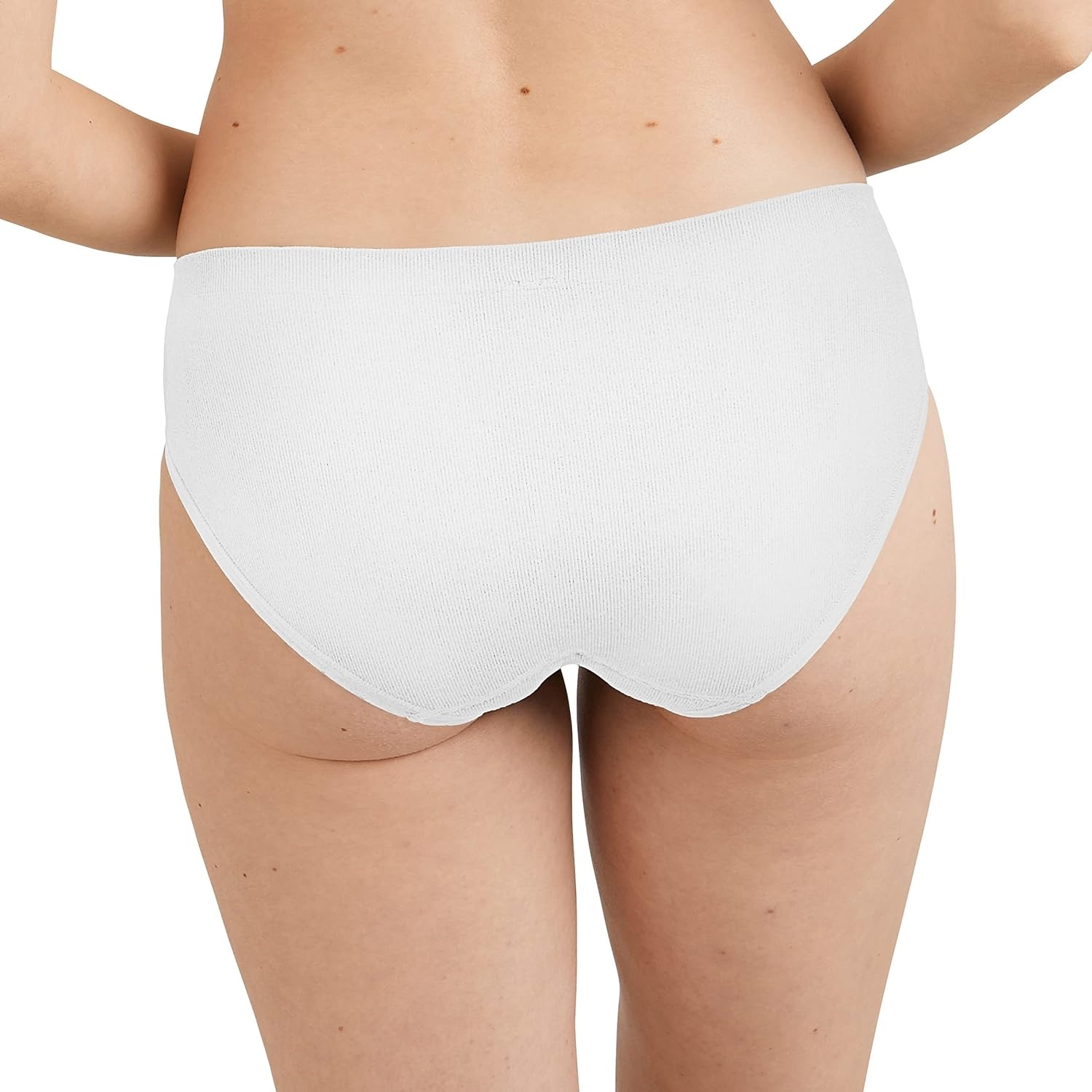 image:imageMaidenform Womens M Bikini Panty Pack Seamless Rib Bikini Underwear for Women 3PackSandshellWhiteSandshell